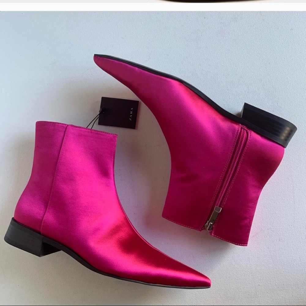 Zara fuchsia boots